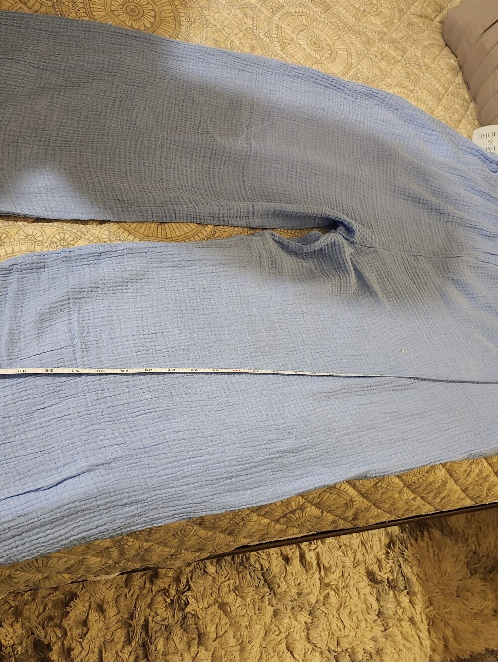 Shade & Shore Light Blue Wide Leg Pants - Picture 7 of 8